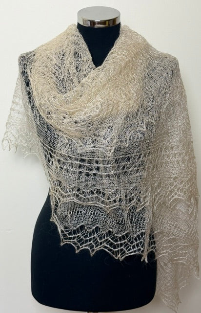 Downy shawl ( Palantine ) #44, 180x80 cm