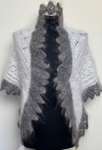 Урюпинская пуховая косынка № KW-204, 100x140x100 cм.