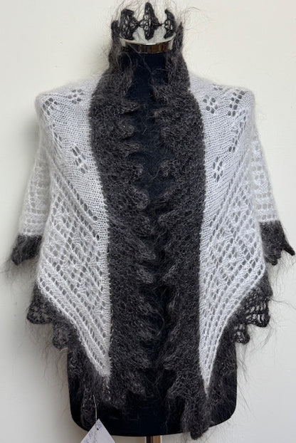 Урюпинская пуховая косынка № KW-197, 100x140x100 cм.