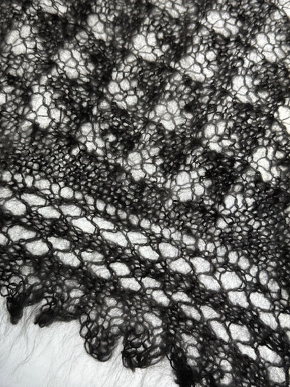 Урюпинская пуховая косынка № KG-24, 80x140x80 cм.