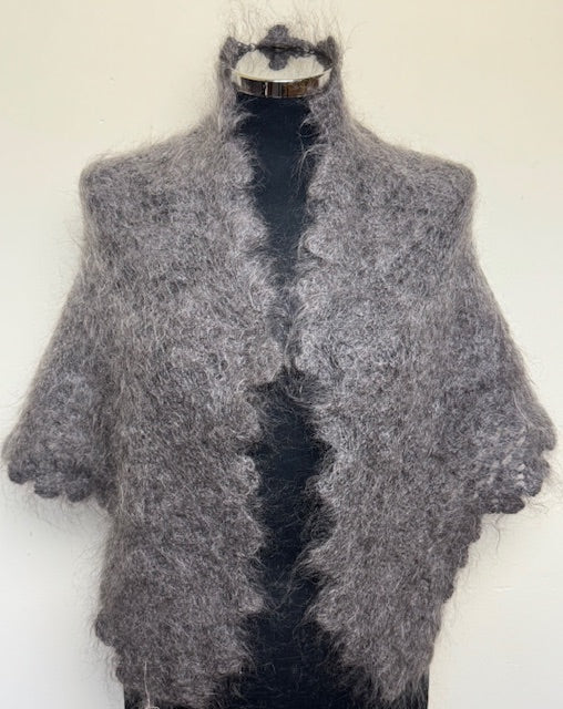 Урюпинская пуховая косынка № KG-14, 90x140x90 cм.