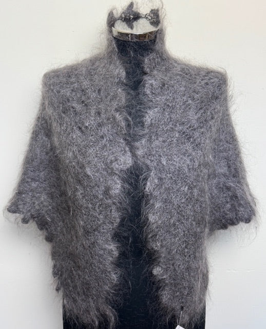 Урюпинская пуховая косынка № KG-133, 80x140x80 cм.