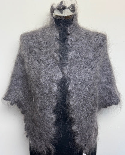 Урюпинская пуховая косынка № KG-133, 80x140x80 cм.