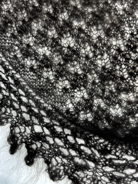 Урюпинская пуховая косынка № KG-18, 80x120x80  cм.