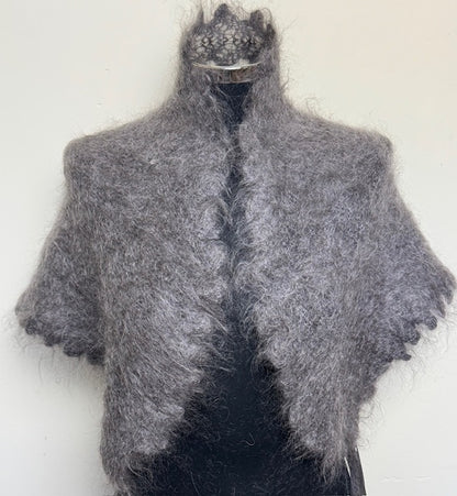 Урюпинская пуховая косынка № KG-18, 80x120x80  cм.