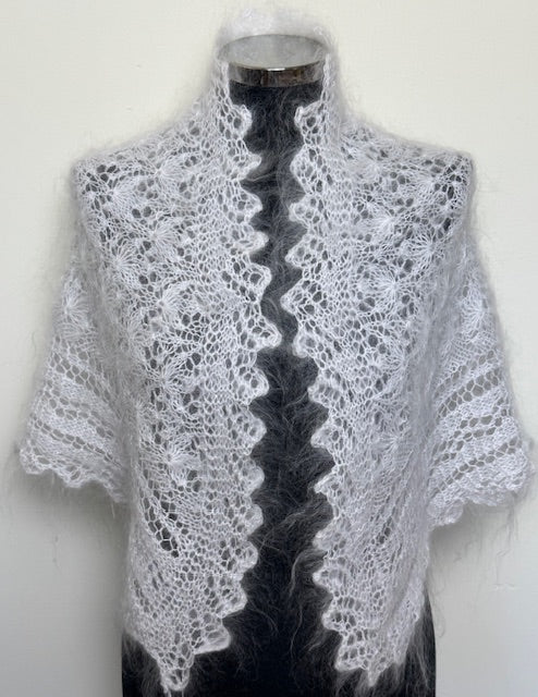 Урюпинская пуховая косынка № KW-188, 80x140x80cм.