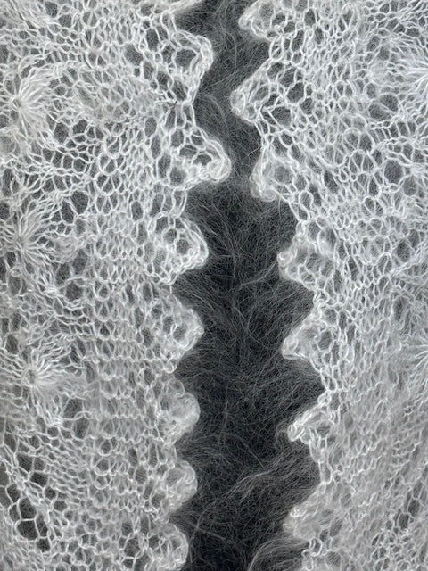 Урюпинская пуховая косынка № KW-188, 80x140x80cм.