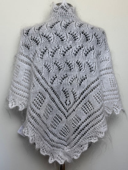 Урюпинская пуховая косынка №  KW-194, 90x140x90 cм.