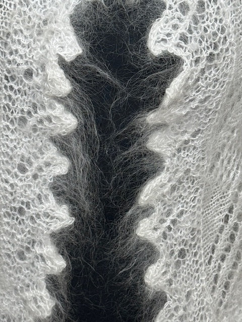 Урюпинская пуховая косынка №  KW-194, 90x140x90 cм.