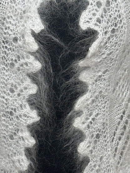 Урюпинская пуховая косынка №  KW-194, 90x140x90 cм.