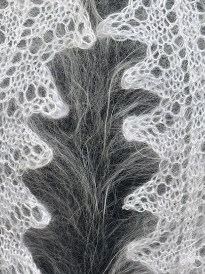 Урюпинская пуховая косынка № KW-174, 100x140x100 cм.