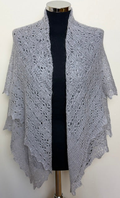 Downy shawl  #PCN-7, 130x130 cm