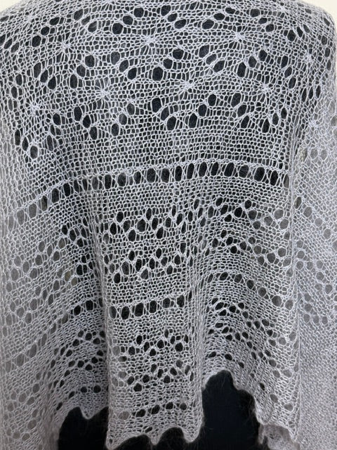 Downy shawl  #PCN-7, 130x130 cm