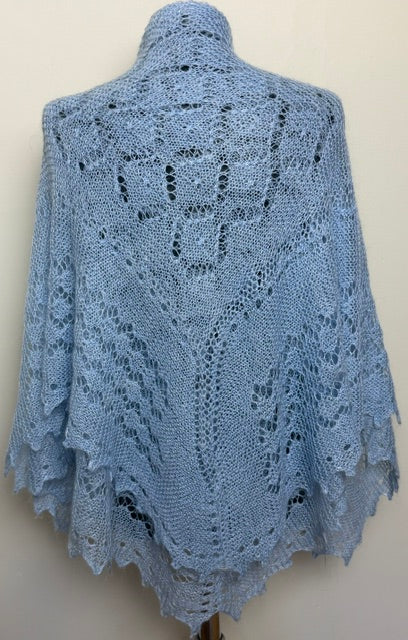 Downy shawl  #PCN-4, 130x130 cm