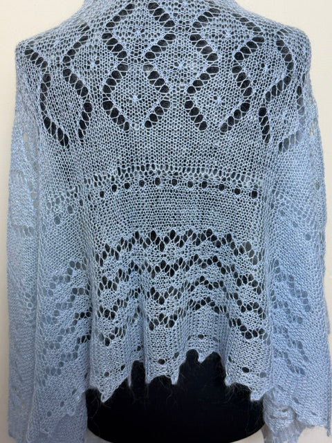 Downy shawl  #PCN-4, 130x130 cm