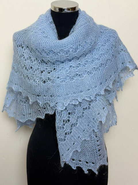 Downy shawl  #PCN-4, 130x130 cm