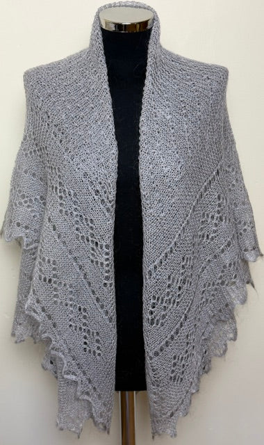 Downy shawl  #PCN-5, 130x130 cm