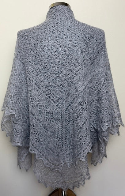 Downy shawl  #PCN-5, 130x130 cm