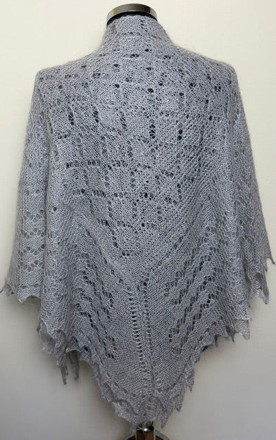 Downy shawl  #PCN-6, 130x130 cm
