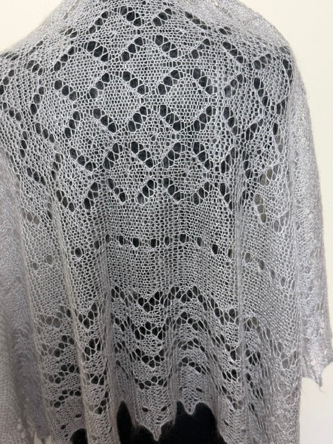 Downy shawl  #PCN-6, 130x130 cm