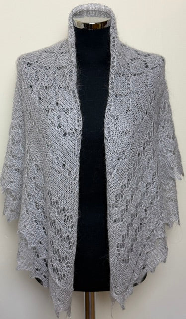 Downy shawl  #PCN-6, 130x130 cm