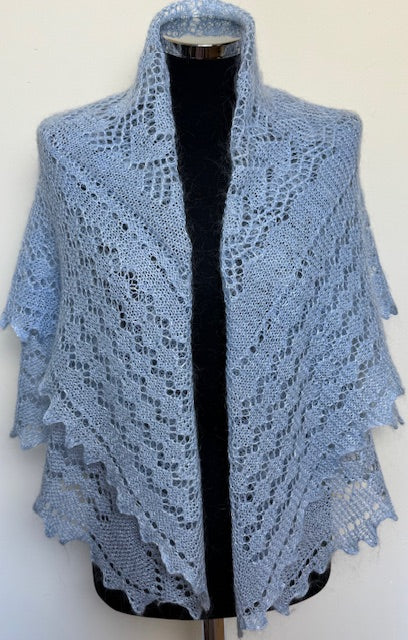 Downy shawl  #PCN-146, 110x110 cm