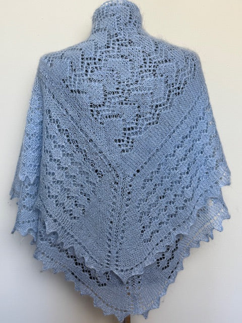 Downy shawl  #PCN-146, 110x110 cm