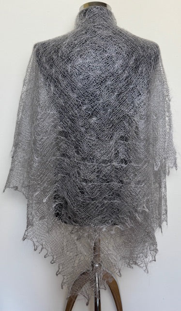 Downy shawl  #PCN-160, 130x130 cm