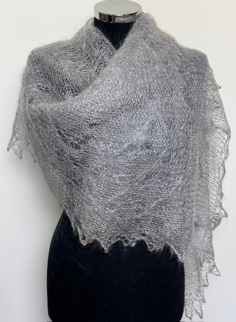 Downy shawl  #PCN-161, 130x130 cm