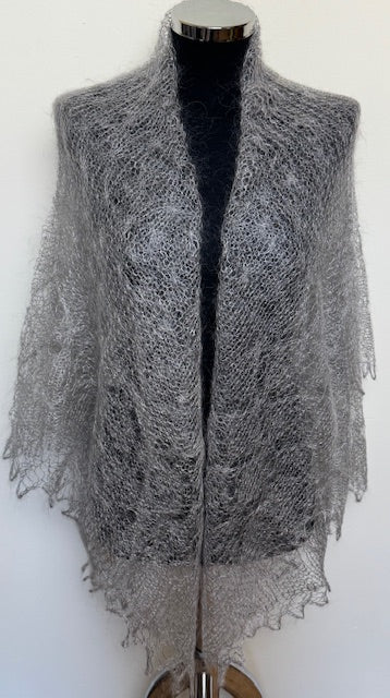 Downy shawl  #PCN-161, 130x130 cm