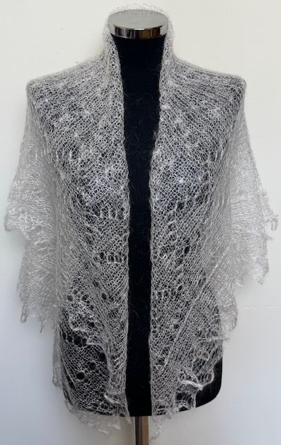 Downy shawl  #PCN-150, 120x120 cm