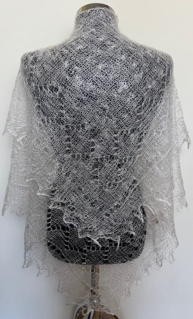 Downy shawl  #PCN-150, 120x120 cm