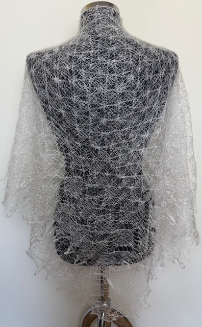 Downy shawl  #PCN-152, 130x130 cm