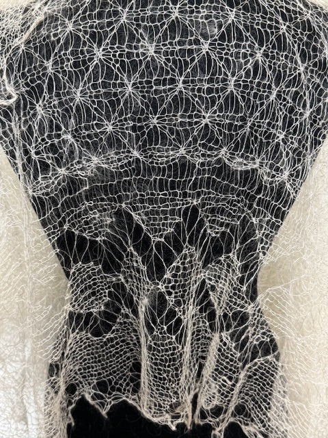 Downy shawl  #PCN-152, 130x130 cm