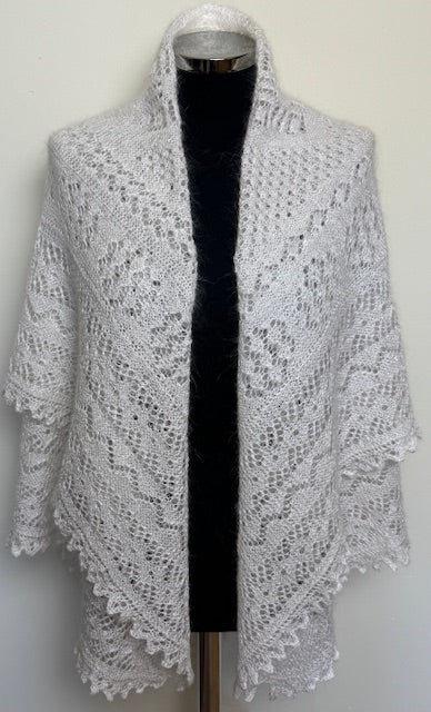 Orenburg shawl PWO-60, 130x130 cm