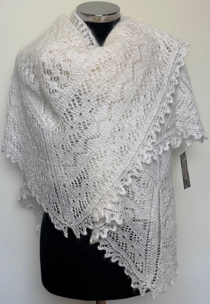Orenburg shawl PWO-60, 130x130 cm