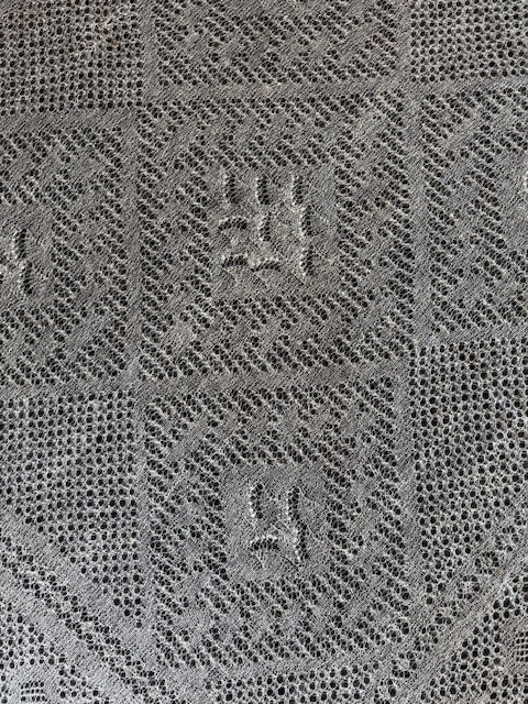 Orenburg shawl PWO-54, 160x160 cm