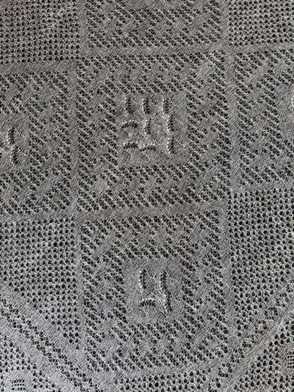 Orenburg shawl PWO-54, 160x160 cm