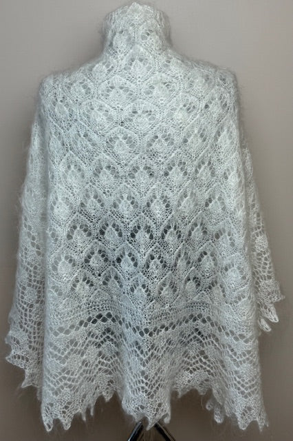 Uryupinsk downy shawl  #PNEW-1, 130x130 cm