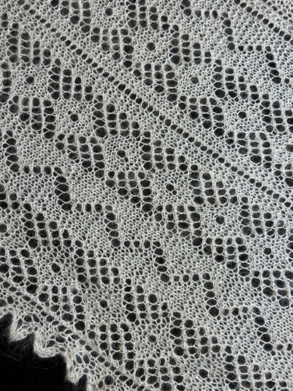 Orenburg shawl POW-25, size 220x220 cm