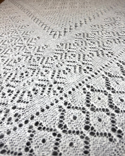 Orenburg shawl POW-25, size 220x220 cm