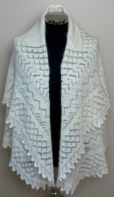 Orenburg shawl POW-20, size 140x140 cm
