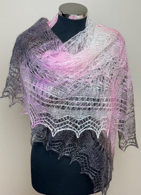 Downy shawl ( Palantine ) #103, 160x80 cm