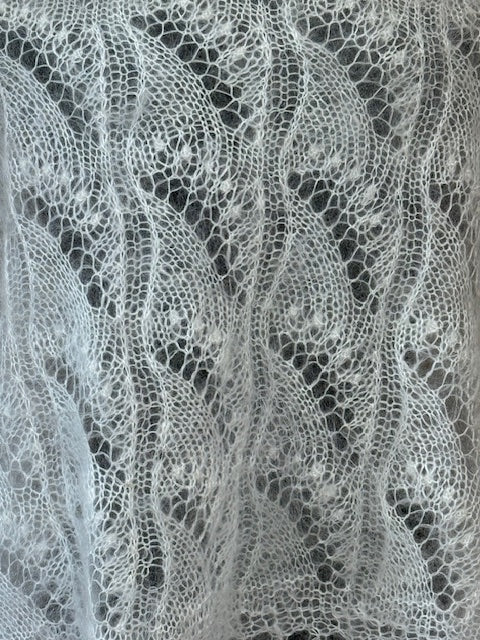 Uryupinsk downy shawl  #PNEW-12, 120x120 cm