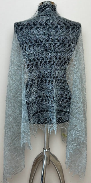 Downy shawl ( Palantine ) #174, 190x80 cm