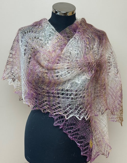 Downy shawl ( Palantine ) #179, 210x80 cm