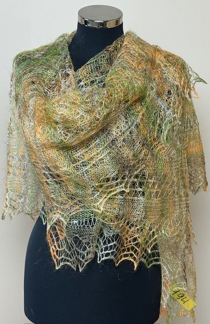 Downy shawl ( Palantine ) #194, 210x80 cm