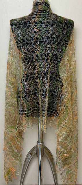 Downy shawl ( Palantine ) #194, 210x80 cm