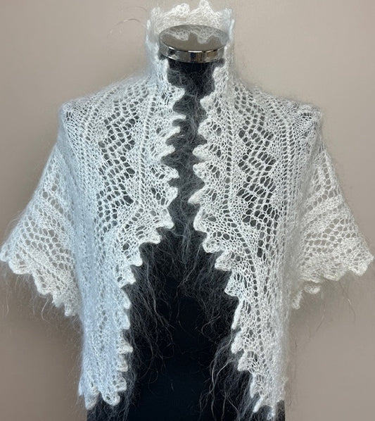 Uryupinsk downy neckerchief  # KW-46, 80x140x80 cm.
