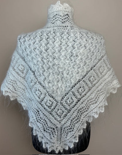 Uryupinsk downy neckerchief  # KW-46, 80x140x80 cm.